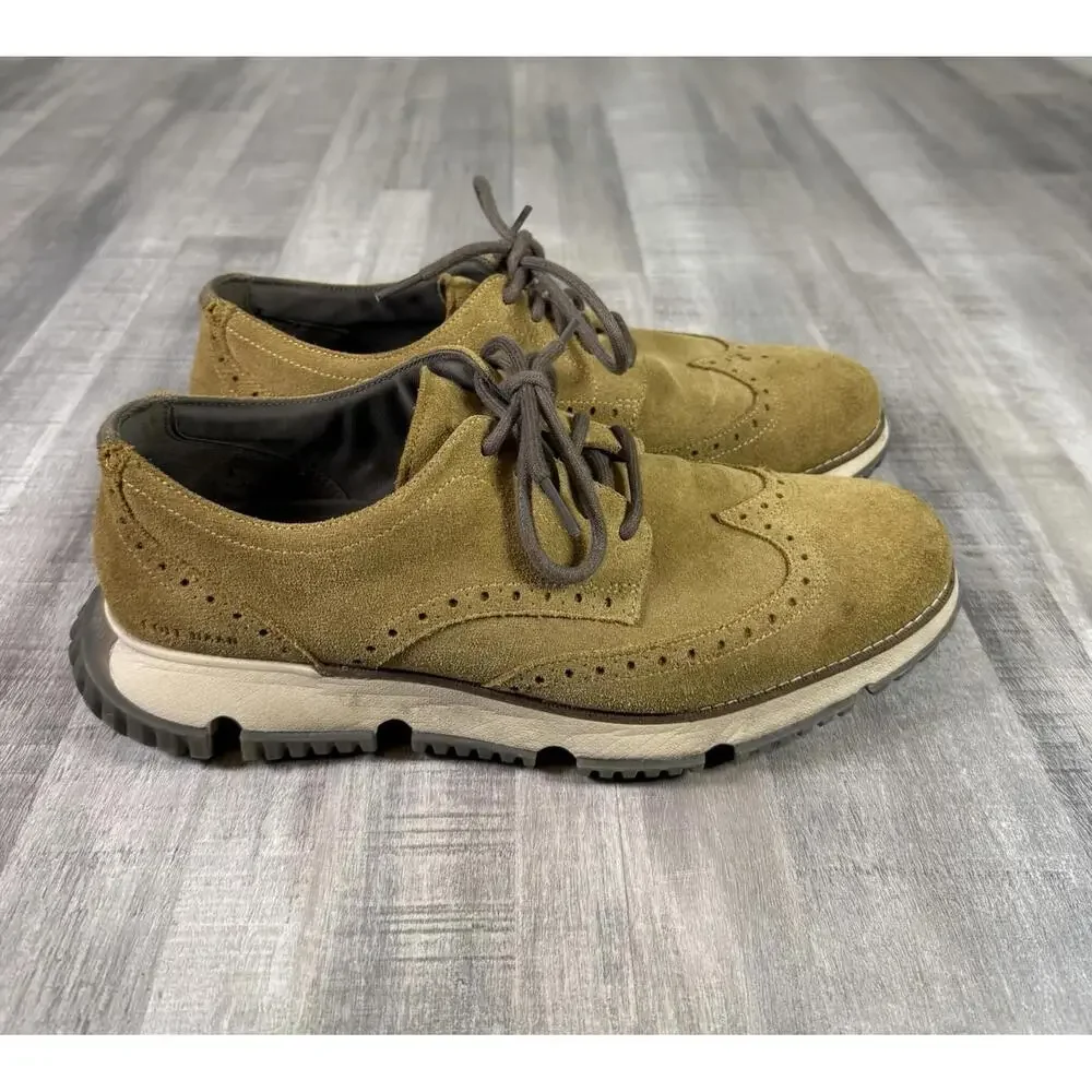 Cole Haan Men's 4.ZERØGRAND Waterproof Wingtip Nubuck Oxford C39544 Mens Size 11